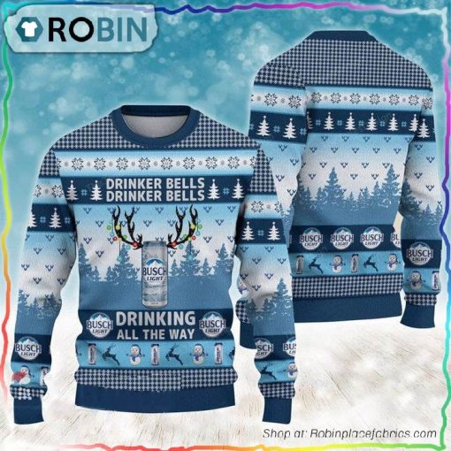 Drinker Bells Busch Light Ugly Sweater