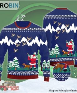 Duck Hunting On Christmas Night Ugly Christmas Sweater