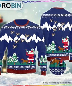 Duck Hunting On Christmas Night Ugly Sweater
