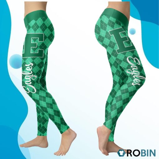 Eastern Michigan Eagles Caro Seamless Pattern Womens Sports, Running Leggings