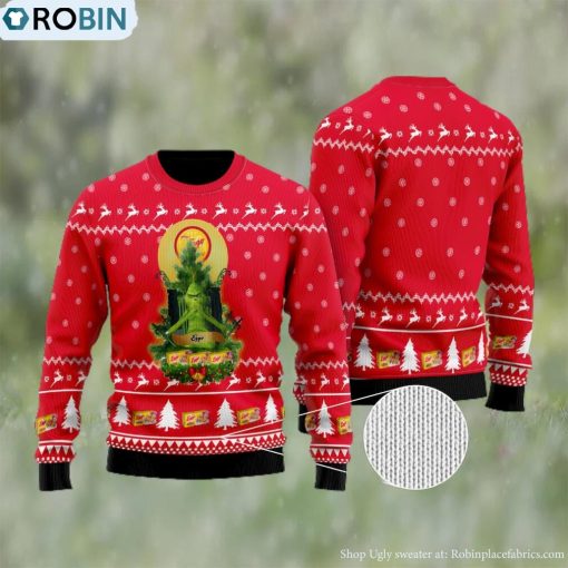 Eggo Grinch Snow Ugly Christmas Sweater