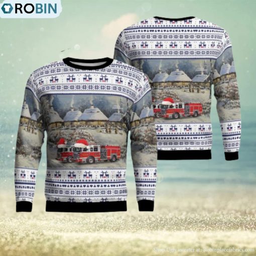 Elizabeth NJ Elizabeth Fire Department AOP Ugly Sweater Gift For Men And Women