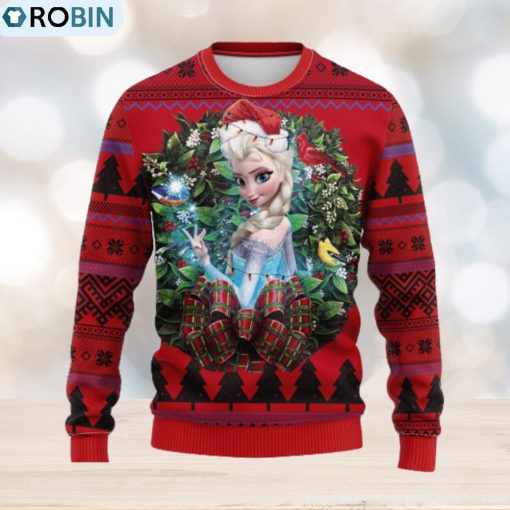 Elsa Frozen Party New Noel Mc Thanksgiving Ugly Christmas Sweater For Men Women