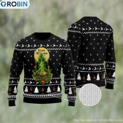 Evan Williams Grinch Snow Ugly Christmas Sweater
