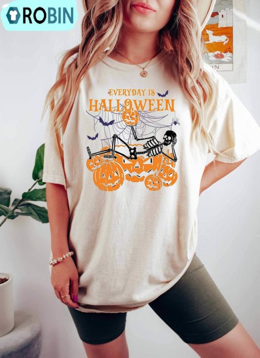 Every Day Is Halloween Funny Shirt, Halloween Party Crewneck Unisex Hoodie
