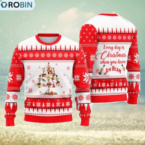 Everyday Is Christmas When You Have Jim Beam Ugly Christmas Sweater
