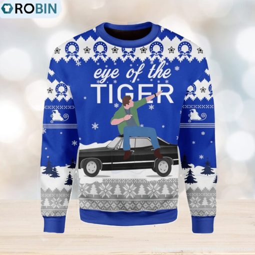 Eye Of The Tiger Ugly Christmas Sweater, Xmas Gift Men And Women