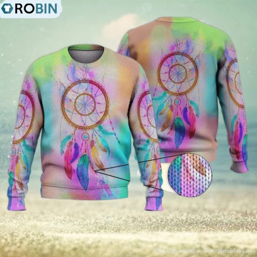 Fancy Colorful Dream Catcher 3D Printed Shirts 3D Ugly Sweater Christmas Gift Sweater