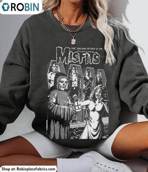 Fantastic Misfits Shirt, Misfits Punk Rock Music Long Sleeve Unisex T Shirt
