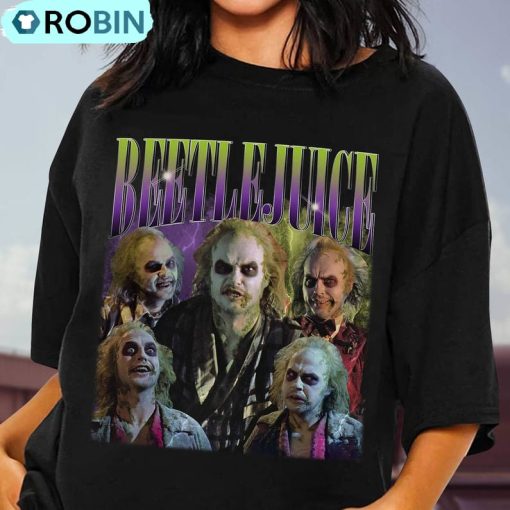 Fantasy Horror Movie Shirt, Retro Horror Character Long Sleeve Short Sleeve