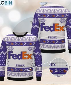 Fedex White Merry Christmas Ugly Sweater