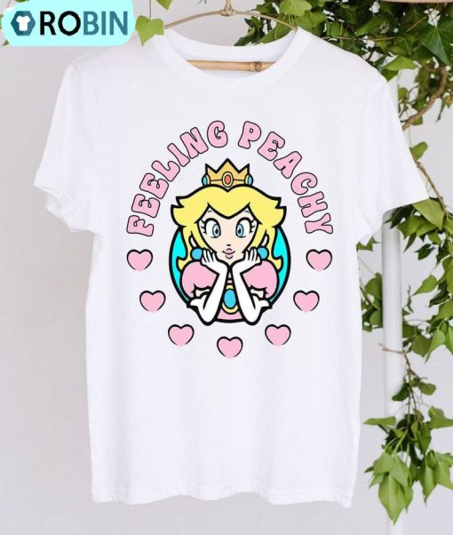 Feeling Peachy Shirt, Heart Princess Sweater Unisex Hoodie