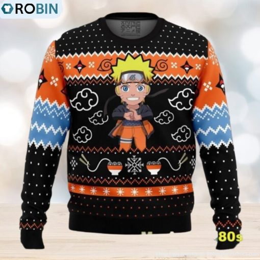 Festive Ramen Uzumaki Naruto Ugly Sweater