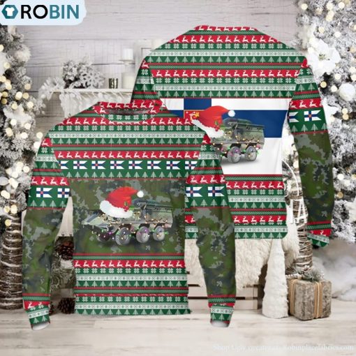 Finnish Army Sisu XA 202 Ugly Christmas Sweater