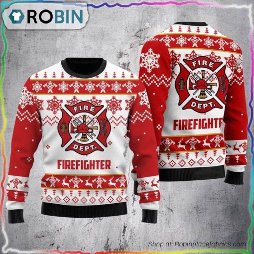 Fire Department Christmas Sweater