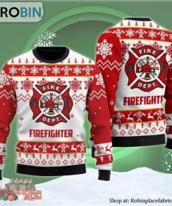 Fire Department Ugly Christmas Sweater Fire Department Ugly Christmas Sweater