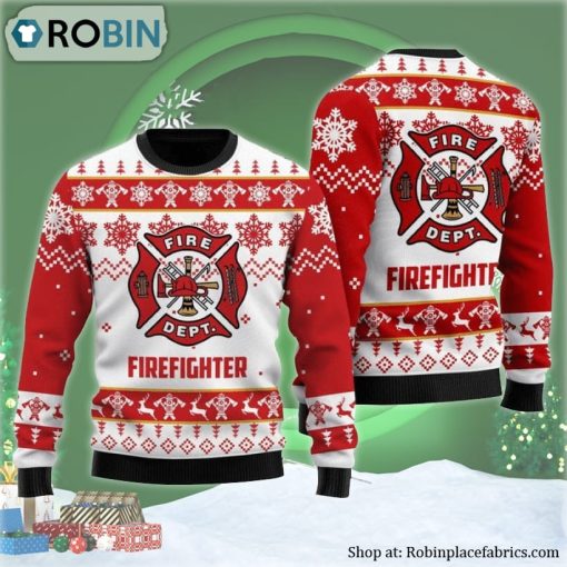 Fire Department Ugly Christmas Sweater