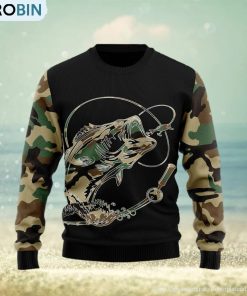 Fishing Dad Ugly Christmas Sweater Gift Men Women Fishing Dad Ugly Christmas Sweater Gift Men Women