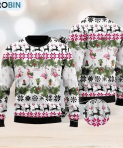Flamingo Christmas Ugly Christmas Sweater Gift For Men And Women