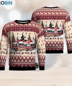Flanders Fire Co. #1 And Rescue Squad Flanders NJ Christmas AOP Ugly Sweater