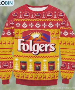 Folgers Coffee Ugly Christmas Sweater