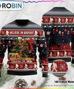 For Bigfoot Lovers Ugly Christmas Sweater