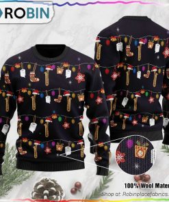 For Saxophone Lovers Ugly Christmas Sweater