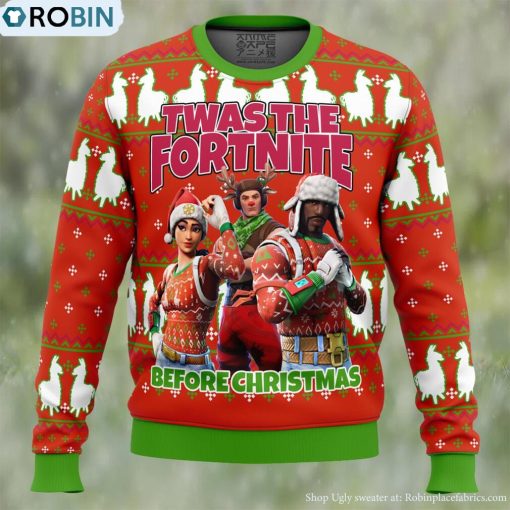 Fortnite Twas Night Ugly Christmas Sweater
