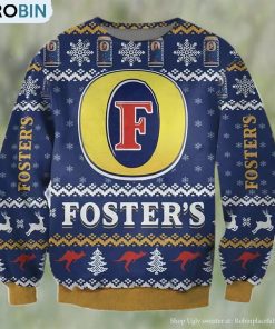 Fosters Beer Ugly Christmas Sweater, Gifts For Beer Lovers