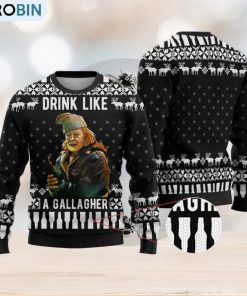 Frank Gallagher Shameless Ugly Christmas Sweater Black Gift For Men And Women