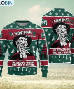 Freddy Krueger Ugly Christmas Sweater Men And Women Christmas Gift Sweater Freddy Krueger Ugly Christmas Sweater Men And Women Christmas Gift Sweater