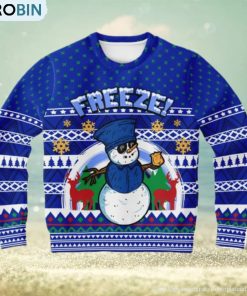 Freeze Snowman Ugly Christmas Sweater Freeze Snowman Ugly Christmas Sweater