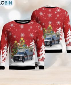 Fremont, Ohio, Sandusky County Ems Christmas Ugly Sweater 3D Gift For Men And Women