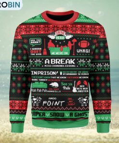 Friend A Break Central Perk Ugly Christmas Sweater, Xmas Gift Men And Women Friend A Break Central Perk Ugly Christmas Sweater, Xmas Gift Men And Women