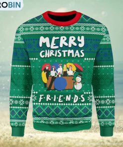 Friends And Snowman Ugly Christmas Sweater, Xmas Gift Men And Women