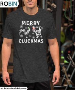 Funny Christmas Chickens Shirt, Merry Cluckmas Unisex Hoodie Short Sleeve