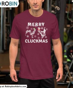 funny-christmas-chickens-shirt-merry-cluckmas-unisex-hoodie-short-sleeve-3