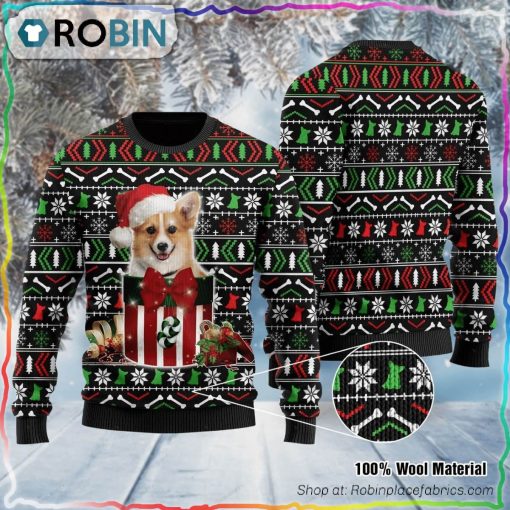 Funny Corgi Dog Ugly Christmas Sweater