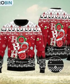 Funny Hohoho Budweiser Beer 3d All Over Printed Ugly Christmas Sweater Funny Hohoho Budweiser Beer 3d All Over Printed Ugly Christmas Sweater