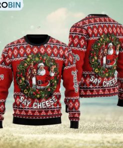 Funny Jesus and Santa Merry Ugly Christmas Sweater Gift For Men Women