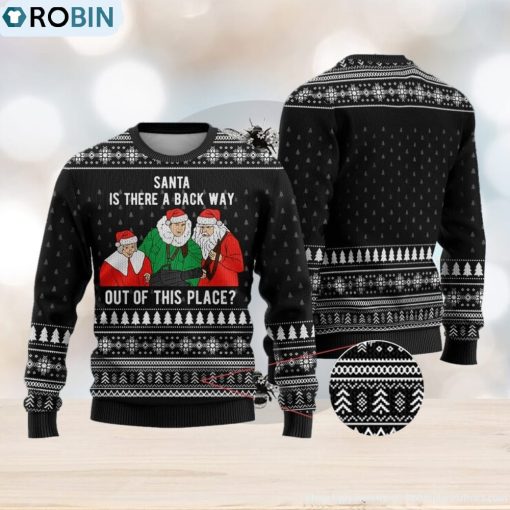 Funny Scrooged Ugly Christmas Sweater Black Gift For Men And Women