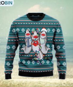funny-shark-ugly-christmas-sweater-gift-men-women-1