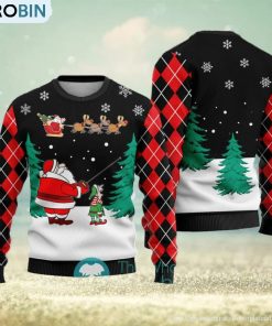 Funny Special Delivery Santa Ugly Christmas Sweater Black Gift For Men And Women Funny Special Delivery Santa Ugly Christmas Sweater Black Gift For Men And Women