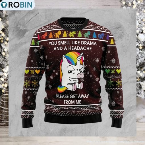 Funny Unicorn Christmas Ugly Christmas Sweater