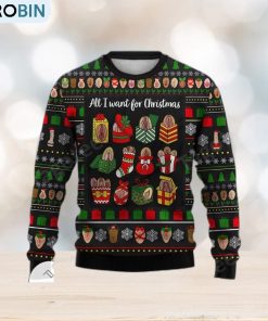 Funny Vagina All I Want For Christmas Ugly Christmas Sweater