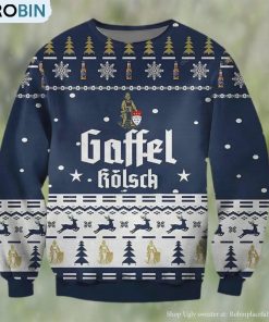 Gaffel Kolsch Beer Ugly Christmas Sweater, Gifts For Beer Lovers