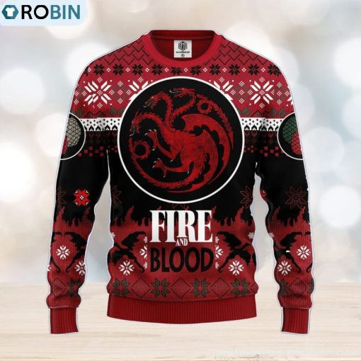 Game Of Thrones Targaryen Ugly Christmas Sweater Amazing Gift Men And Women Christmas Gift
