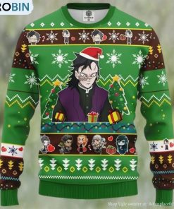 Genya Shinazugawa Demon Slayer Chibi Demon Slayer Ugly Christmas Sweater