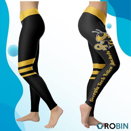 Georgia Tech Yellow Jackets Women 3D Printed Leggings Sports