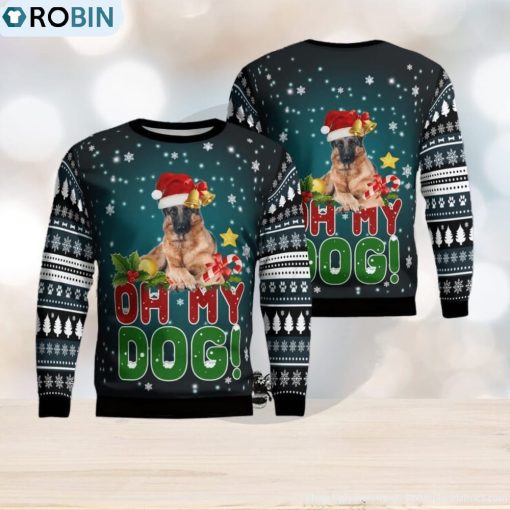 German shepherd Funny Christmas Ugly Sweater Gift For Men And Women